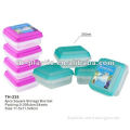 8pcs Square small plastic container,small plastic containers with lids